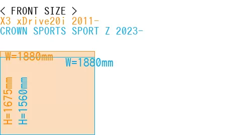 #X3 xDrive20i 2011- + CROWN SPORTS SPORT Z 2023-